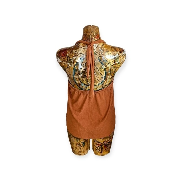 Made with Love top brown small sleeveless - Picture 4 of 7